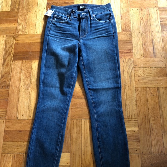 PAIGE HOXTON ANKLE (24) HIGH RISE JEANS - Picture 2 of 8